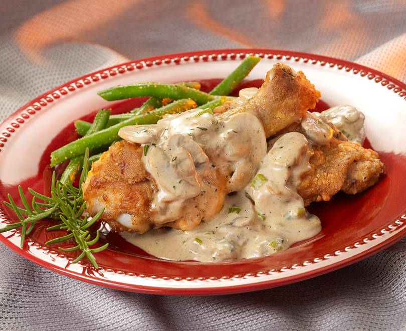 Roasted Chicken With Mushroom Gravy Sanderson Farms