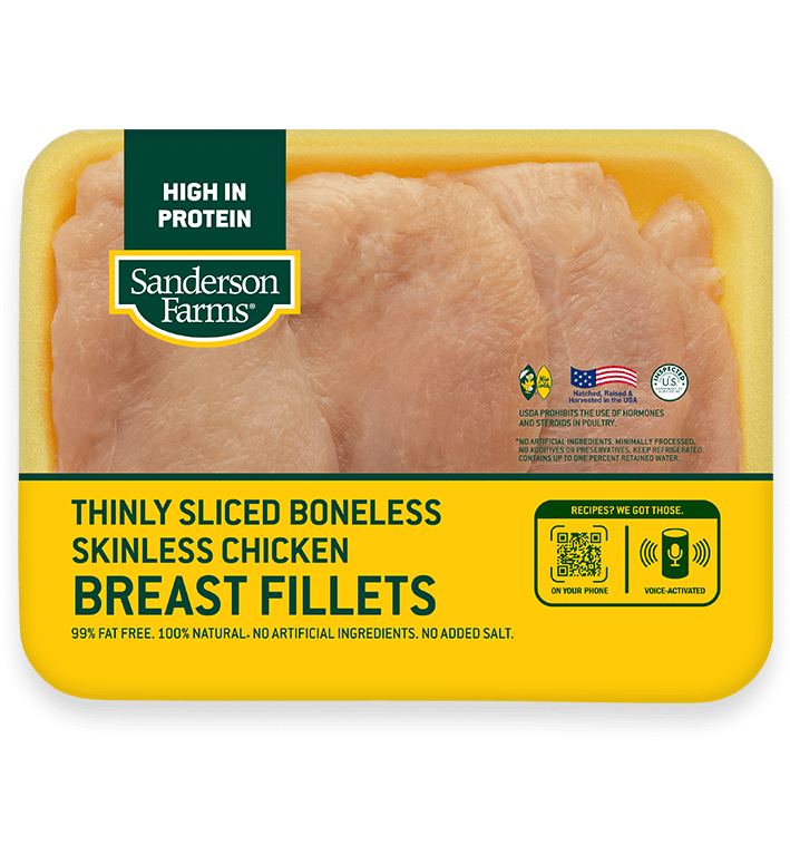 Thin Sliced Breast Fillets Package